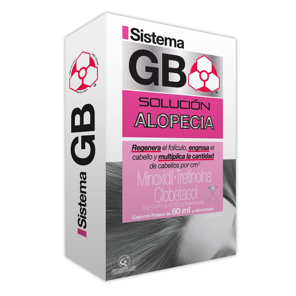 Sistema gb mujer solución alopecia (minoxidil tretrinoína