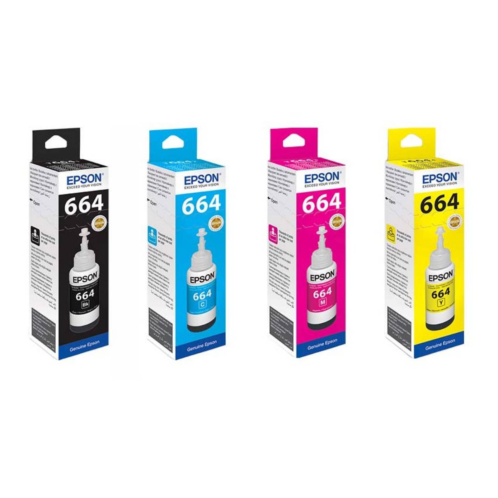 Pack Botella Tinta Epson T664 L310 L380 L395 L495 L575 L1300 3327